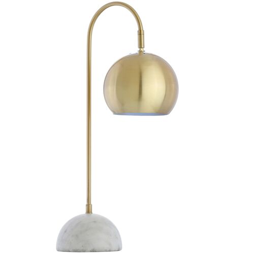 Vivica Marble Table Lamp, Brass Gold/White 1 Vivica Marble Table Lamp, Brass Gold/White