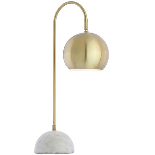 Vivica Marble Table Lamp, Brass Gold/White 3 Vivica Marble Table Lamp, Brass Gold/White