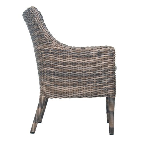 S/2 Prissy Outdoor Wicker Dining Chairs, Brown 3 S/2 Prissy Outdoor Wicker Dining Chairs, Brown