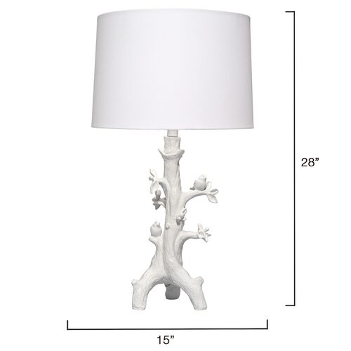 Sycamore Bird Resin Table Lamp, White 4 Sycamore Bird Resin Table Lamp, White