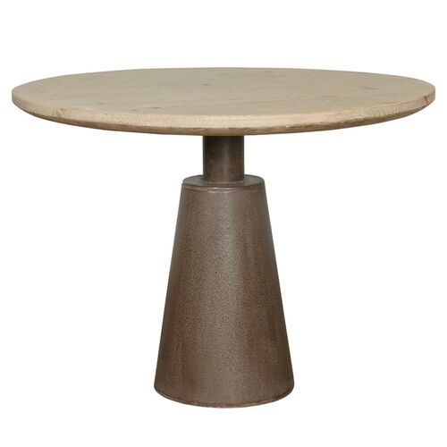 Carlena 39" Round Pedestal Table, Weathered Natural 1 Carlena 39" Round Pedestal Table, Weathered Natural