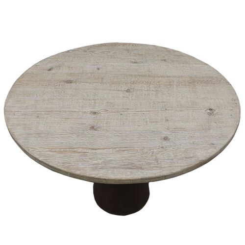 Carlena 39" Round Pedestal Table, Weathered Natural 4 Carlena 39" Round Pedestal Table, Weathered Natural