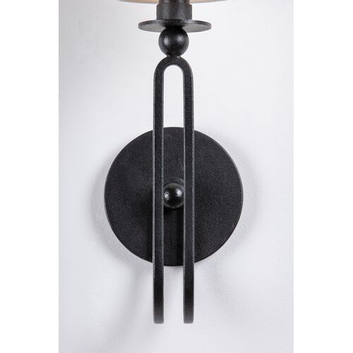 Valor 16.5" Wall Sconce, Forged Iron 4 Valor 16.5" Wall Sconce, Forged Iron