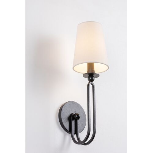 Valor 16.5" Wall Sconce, Forged Iron 5 Valor 16.5" Wall Sconce, Forged Iron