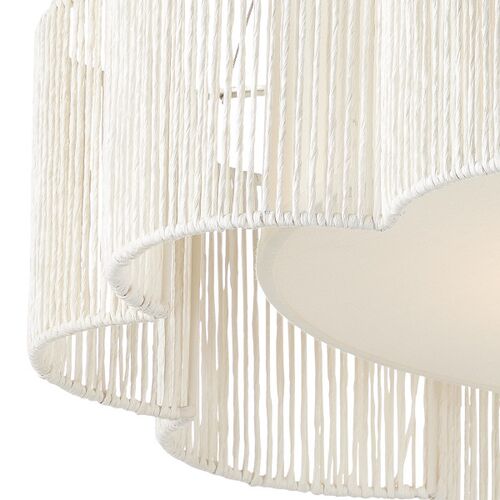 Ancroft Chandelier, White/Silver 2 Ancroft Chandelier, White/Silver