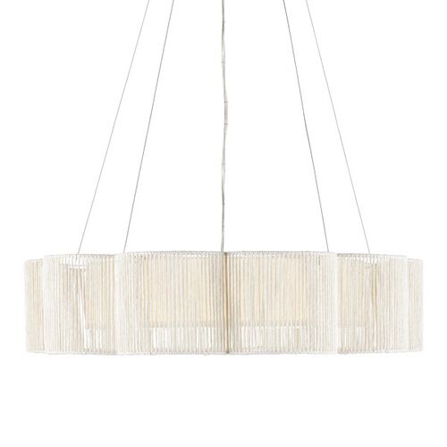 Ancroft Chandelier, White/Silver 3 Ancroft Chandelier, White/Silver