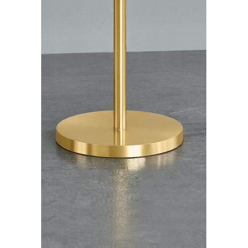 Birdie Adjustable Floor Lamp, White Linen/Aged Brass 6 Birdie Adjustable Floor Lamp, White Linen/Aged Brass