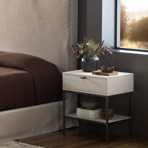Justina Nightstand, Dove Poplar 12 Justina Nightstand, Dove Poplar