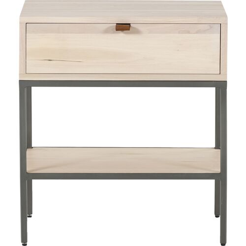 Justina Nightstand, Dove Poplar 2 Justina Nightstand, Dove Poplar