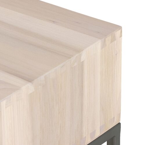 Justina Nightstand, Dove Poplar 8 Justina Nightstand, Dove Poplar