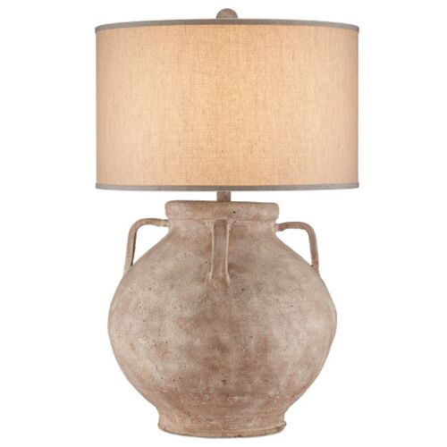 Pompeii Terracotta Table Lamp, Brownish Gray 1 Pompeii Terracotta Table Lamp, Brownish Gray