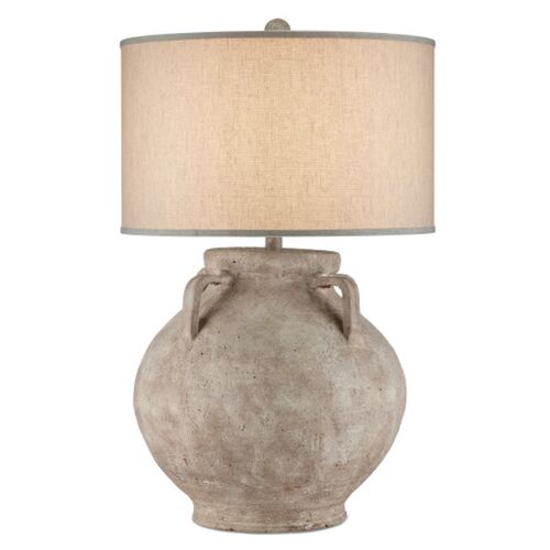 Pompeii Terracotta Table Lamp, Brownish Gray 3 Pompeii Terracotta Table Lamp, Brownish Gray