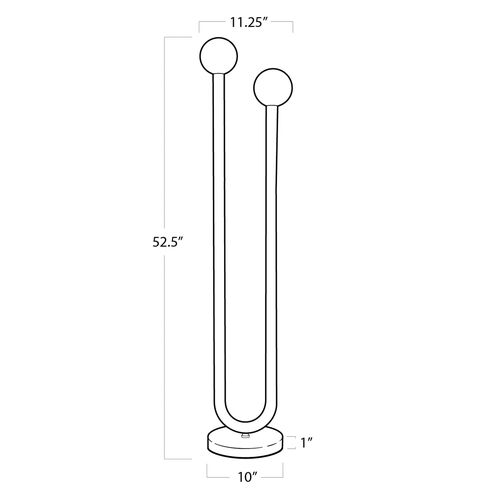 Happy Floor Lamp, Natural Brass 6 Happy Floor Lamp, Natural Brass
