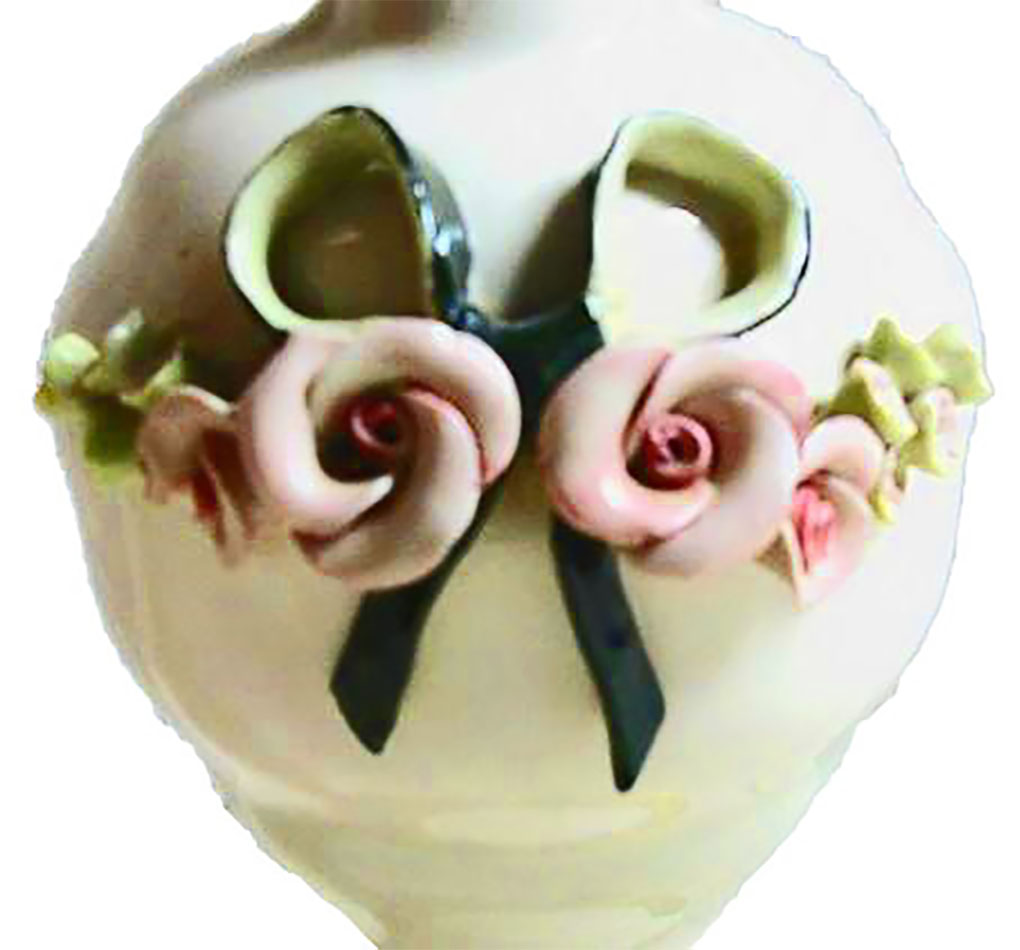 1930s Rose Floral Lamp