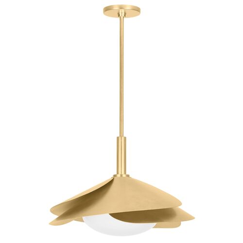Beatrix Petal Pendant, Vintage Gold Leaf 1 Beatrix Petal Pendant, Vintage Gold Leaf