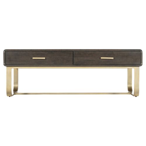Commerce & Market Metropolitan 2-Drawer Cocktail Table, Brown 3 Commerce & Market Metropolitan 2-Drawer Cocktail Table, Brown