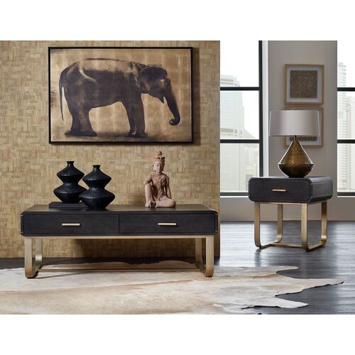 Commerce & Market Metropolitan 2-Drawer Cocktail Table, Brown 6 Commerce & Market Metropolitan 2-Drawer Cocktail Table, Brown