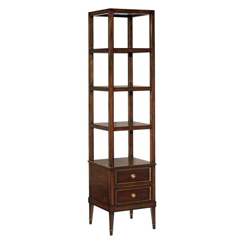 Hollie ??tag¨¨re, Mahogany 1 Hollie ??tag¨¨re, Mahogany