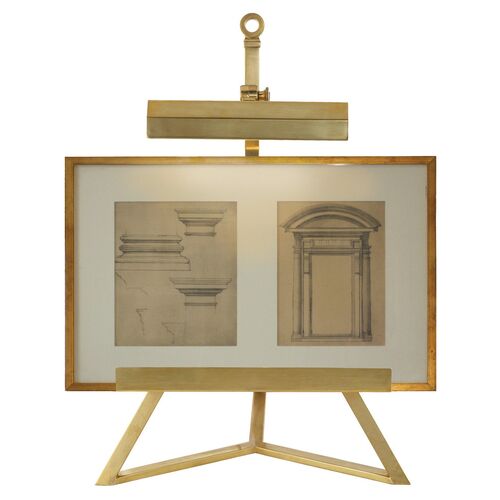 Estelle Display Lamp, Natural Brass 1 Estelle Display Lamp, Natural Brass