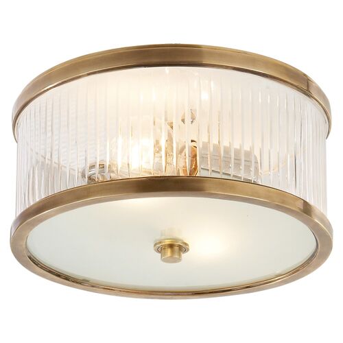 Randolph Flush Mount, Brass 1 Randolph Flush Mount, Brass