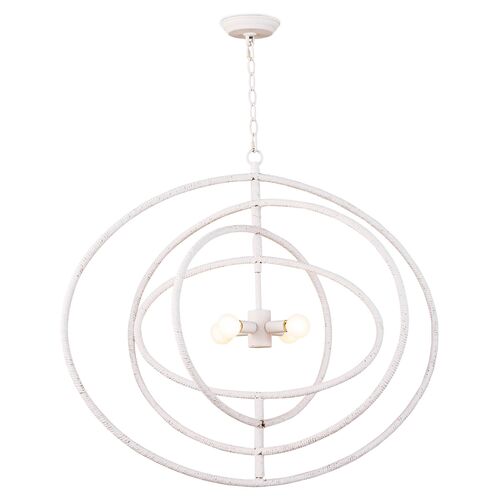 Sail Chandelier, White 1 Sail Chandelier, White