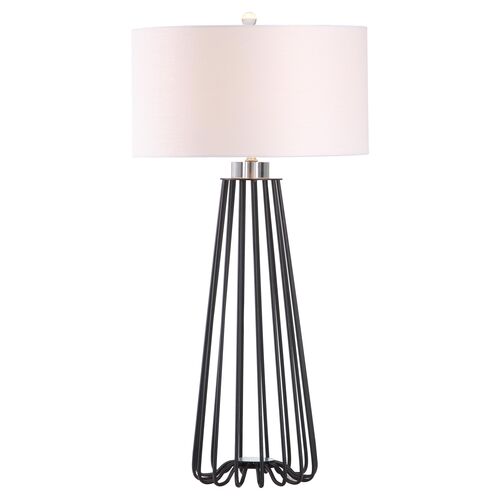 S/2 Estee Table Lamp, Black 3 S/2 Estee Table Lamp, Black