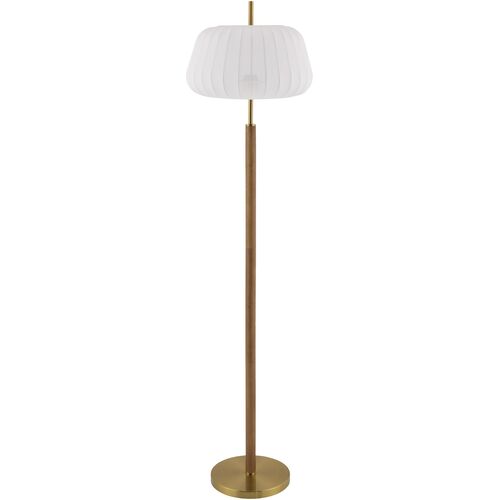 Willara Bubble Shade Floor Lamp, Brown 1 Willara Bubble Shade Floor Lamp, Brown