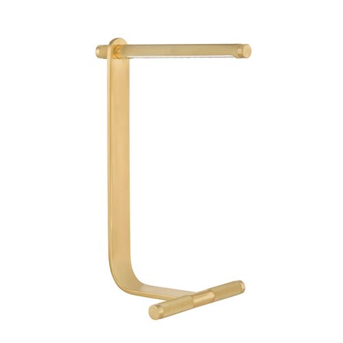 Zephan Table Lamp, Aged Brass