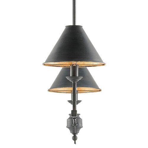 Prosperity Linear Chandelier, French Black 4 Prosperity Linear Chandelier, French Black