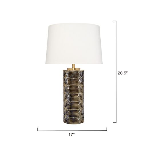 Wright Ceramic Table Lamp, Espresso 4 Wright Ceramic Table Lamp, Espresso