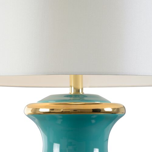 Audrey Ceramic Table Lamp, Green 2 Audrey Ceramic Table Lamp, Green