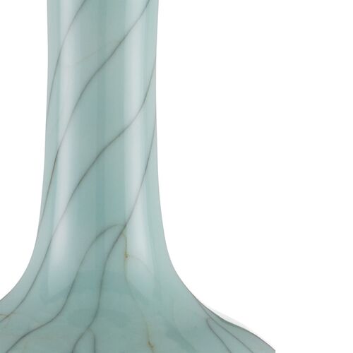 Celadon Crackle Table Lamp, Blue 2 Celadon Crackle Table Lamp, Blue