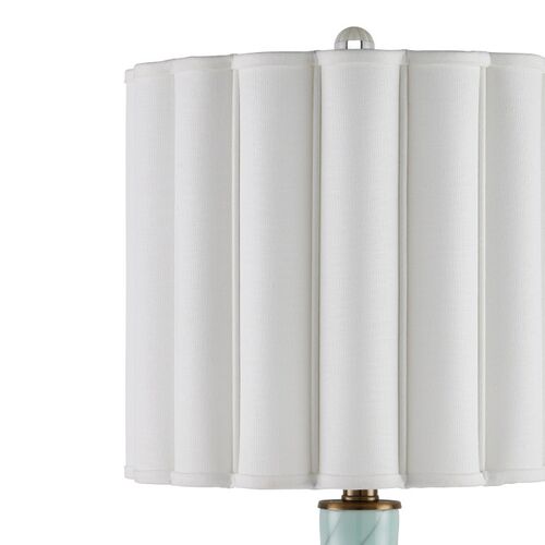 Celadon Crackle Table Lamp, Blue 5 Celadon Crackle Table Lamp, Blue