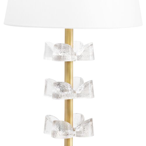 Bella Table Lamp, Natural Brass/Glass 4 Bella Table Lamp, Natural Brass/Glass