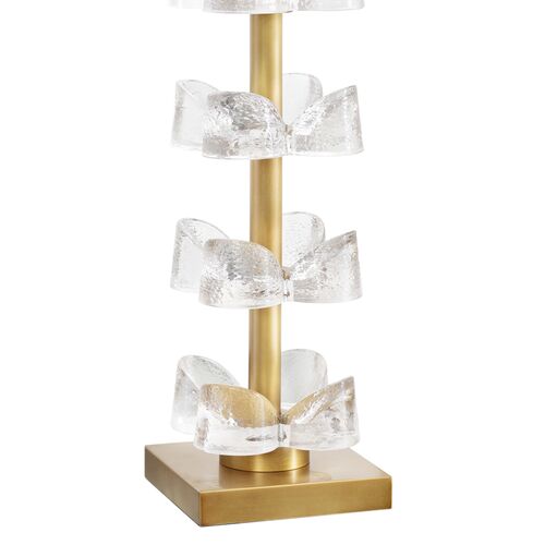 Bella Table Lamp, Natural Brass/Glass 5 Bella Table Lamp, Natural Brass/Glass