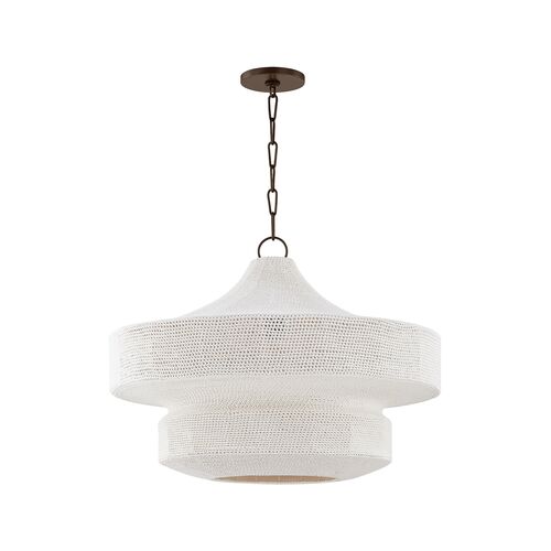 Thurso 2-Tier Pendant, Bronze/Cotton String 1 Thurso 2-Tier Pendant, Bronze/Cotton String