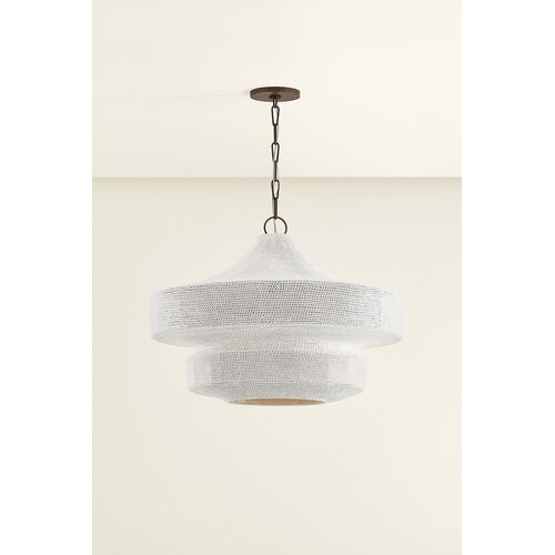 Thurso 2-Tier Pendant, Bronze/Cotton String 3 Thurso 2-Tier Pendant, Bronze/Cotton String