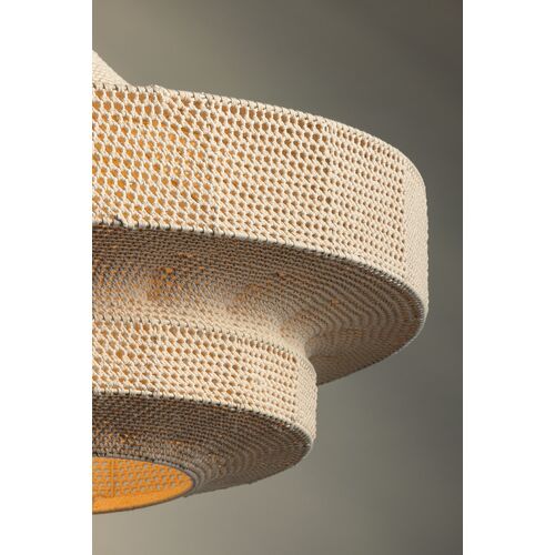 Thurso 2-Tier Pendant, Bronze/Cotton String 6 Thurso 2-Tier Pendant, Bronze/Cotton String