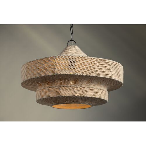 Thurso 2-Tier Pendant, Bronze/Cotton String 7 Thurso 2-Tier Pendant, Bronze/Cotton String