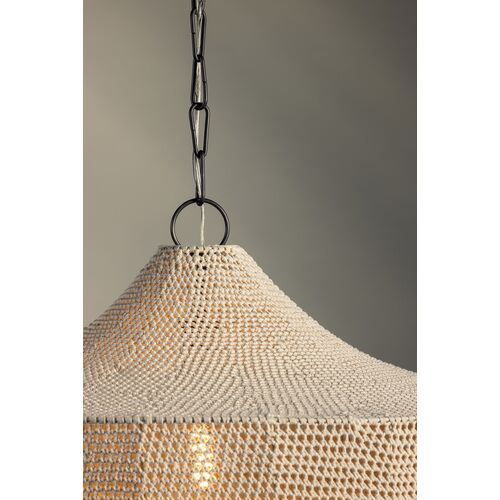 Thurso 2-Tier Pendant, Bronze/Cotton String 8 Thurso 2-Tier Pendant, Bronze/Cotton String