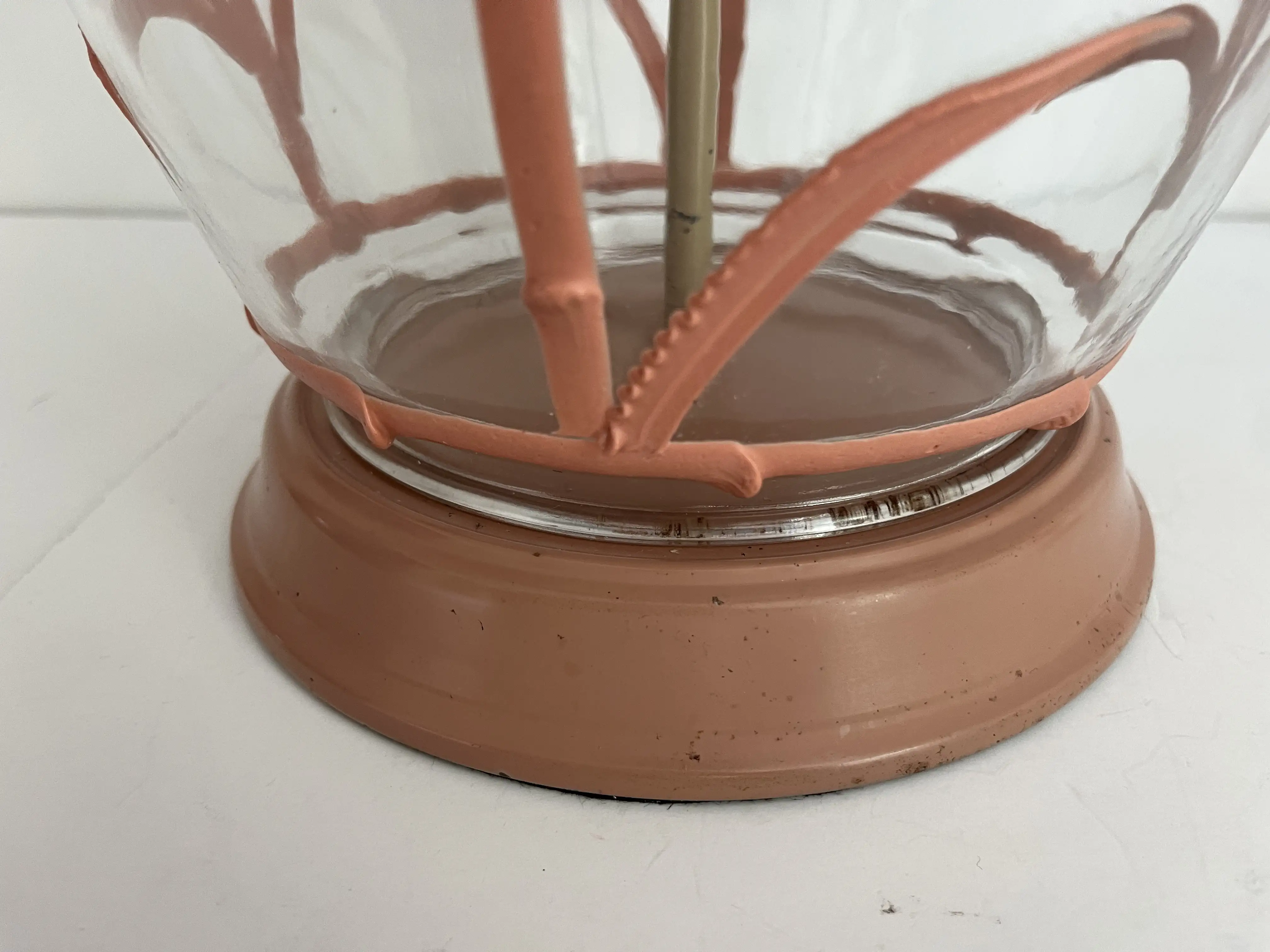 Terracotta Palm Tree Lamps & Shades/Pair 3 Terracotta Palm Tree Lamps & Shades/Pair