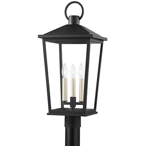 Santos Outdoor Post, Textured Black 1 Santos Outdoor Post, Textured Black