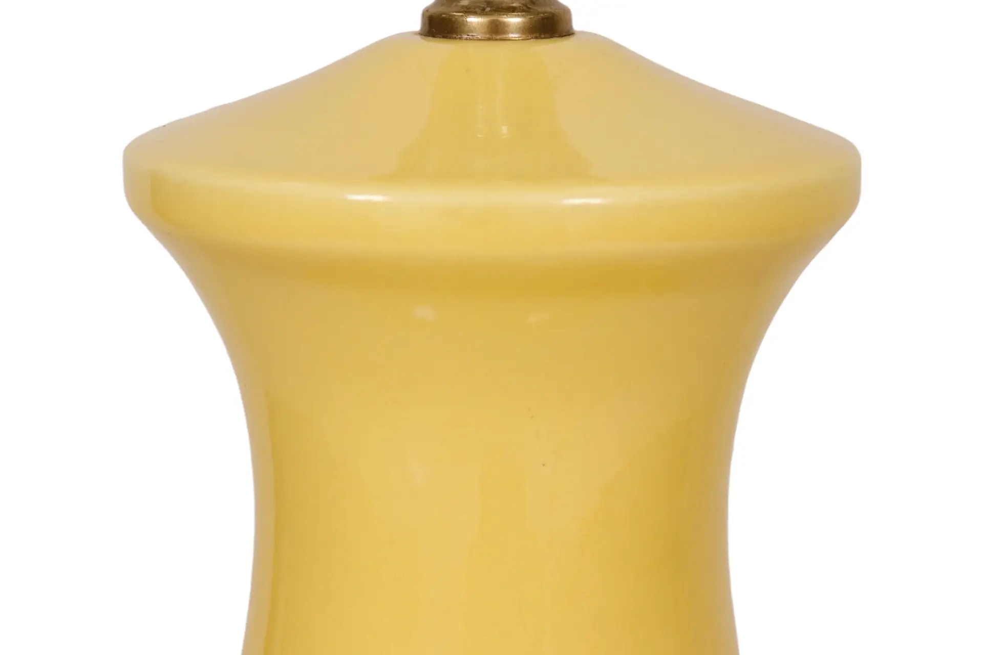 Hexagonal Ceramic Table Lamp in Yellow 3 Hexagonal Ceramic Table Lamp in Yellow