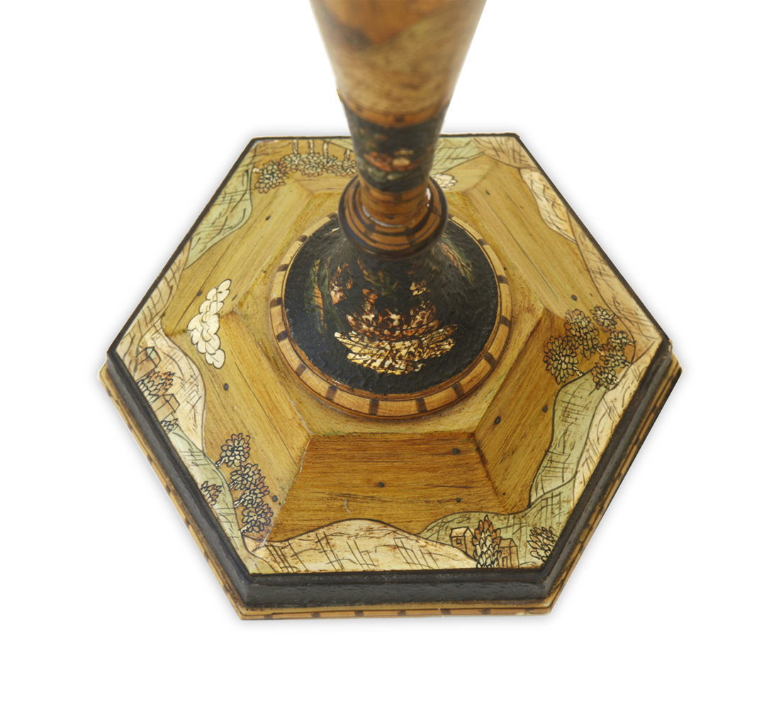 Hand painted Folk Art Lamp 5 Hand painted Folk Art Lamp