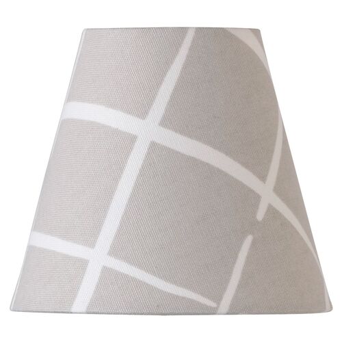 Cove End Clip-on Lampshade, Oyster