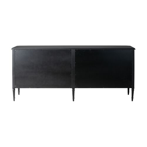Malachi 6-Drawer Dresser, Black Iron 7 Malachi 6-Drawer Dresser, Black Iron