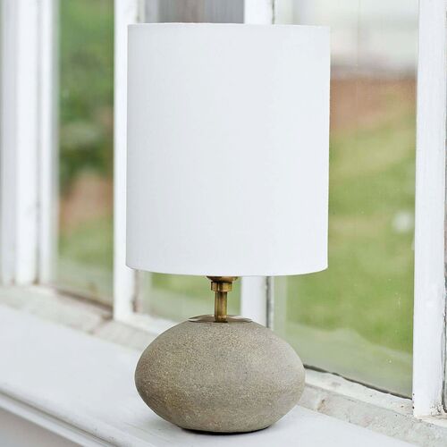 Concrete Mini Orb Table Lamp, Natural 2 Concrete Mini Orb Table Lamp, Natural