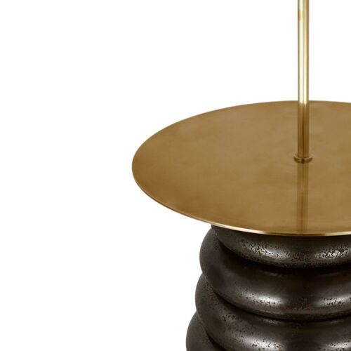 Phoebe Extra Large Tray Table Floor Lamp w/ Drum Shade 4 Phoebe Extra Large Tray Table Floor Lamp w/ Drum Shade