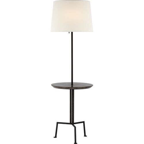 Tavlian Large Tray Table Floor Lamp, Black 1 Tavlian Large Tray Table Floor Lamp, Black