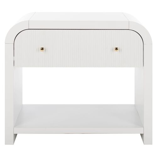 Tansy 1-Drawer Curved Nightstand 1 Tansy 1-Drawer Curved Nightstand